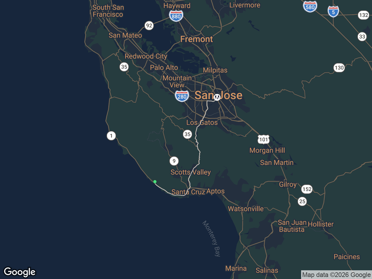 Area map showing Davenport and Adobe