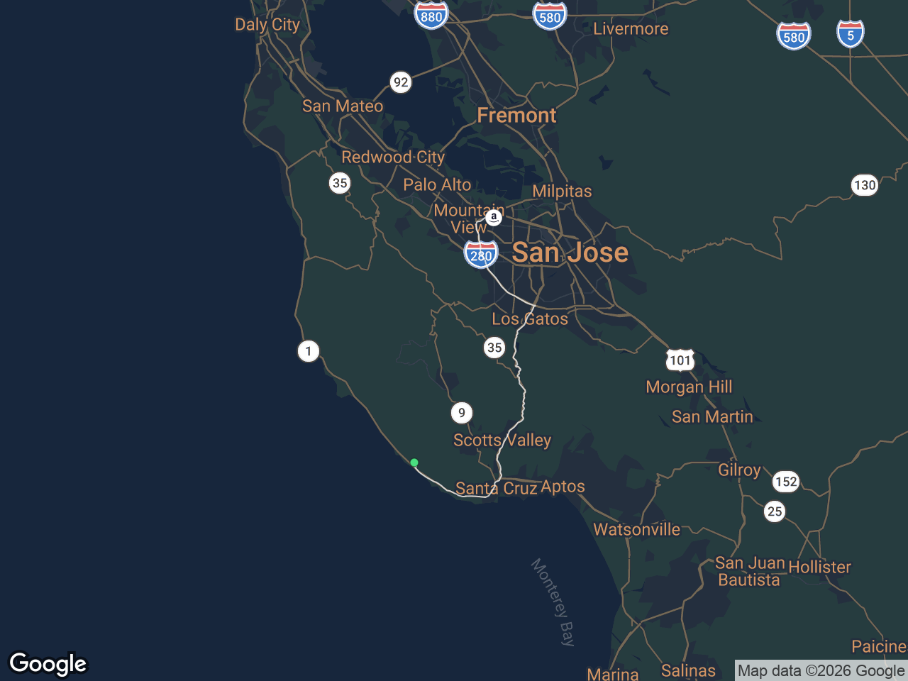 Area map showing Davenport and Amazon