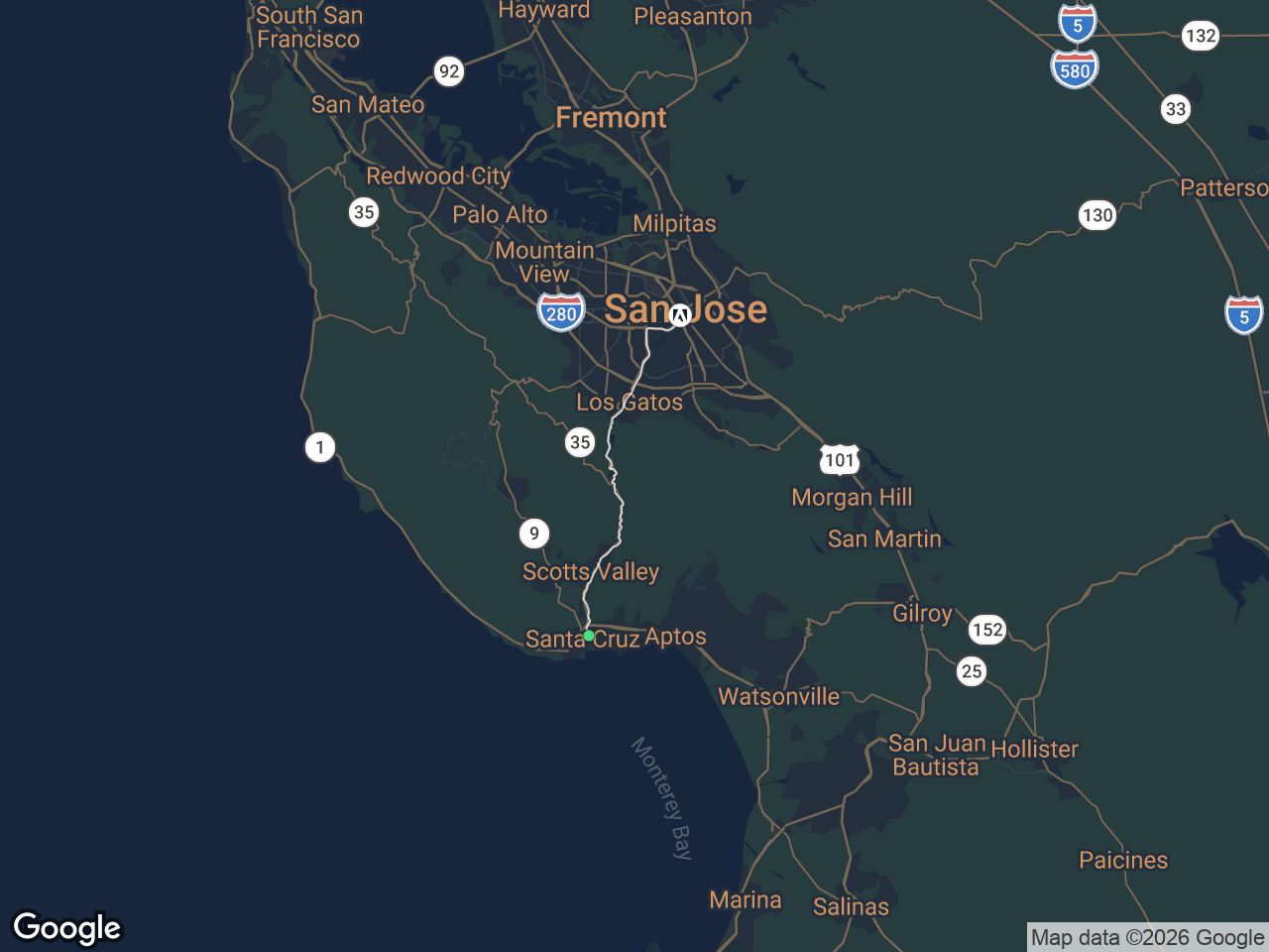 Area map showing Midtown and Adobe