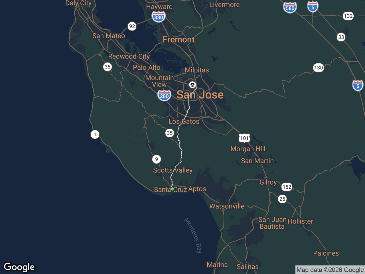 Area map showing Midtown and Broadcom