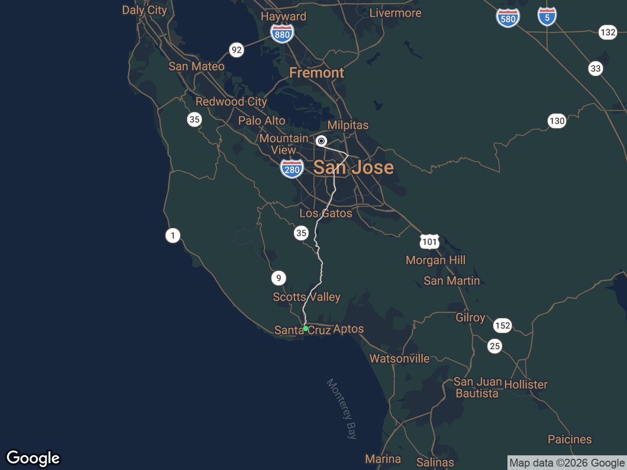 Area map showing Midtown and ServiceNow