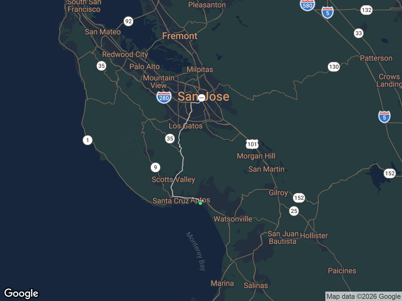 Area map showing Rio del Mar & Seascape and Zoom