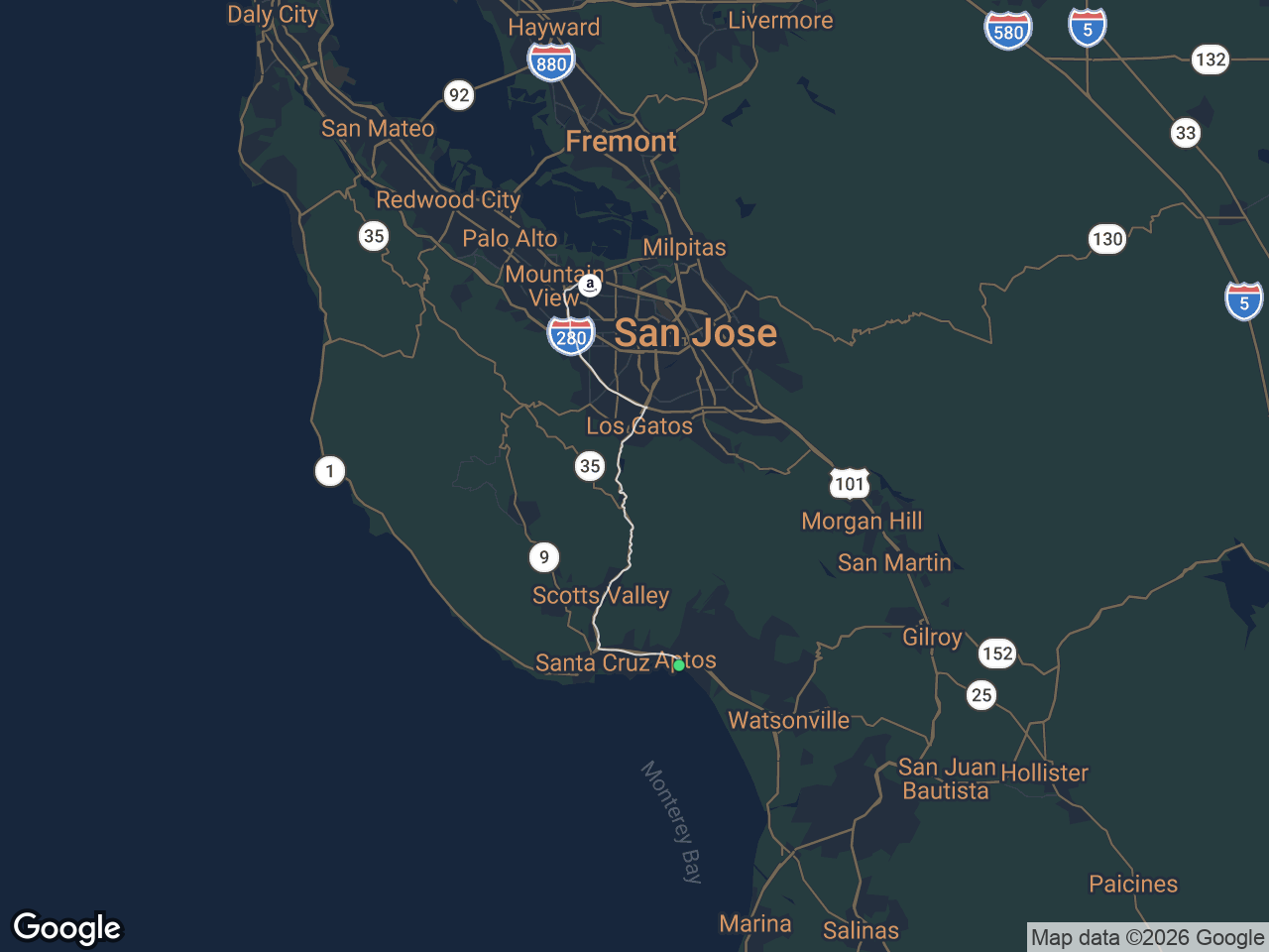 Area map showing Seacliff and Amazon