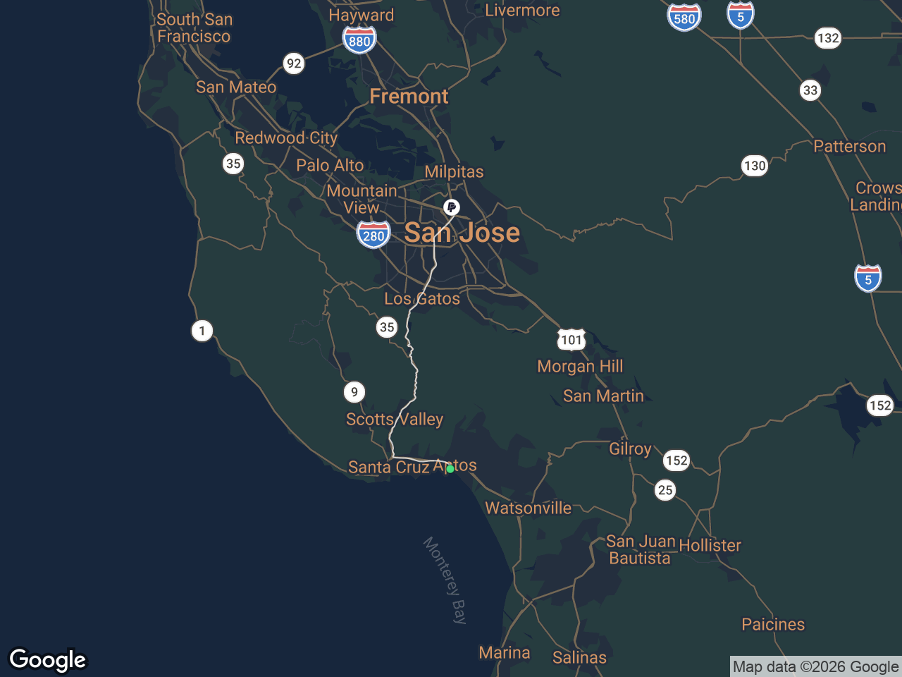 Area map showing Seacliff and PayPal