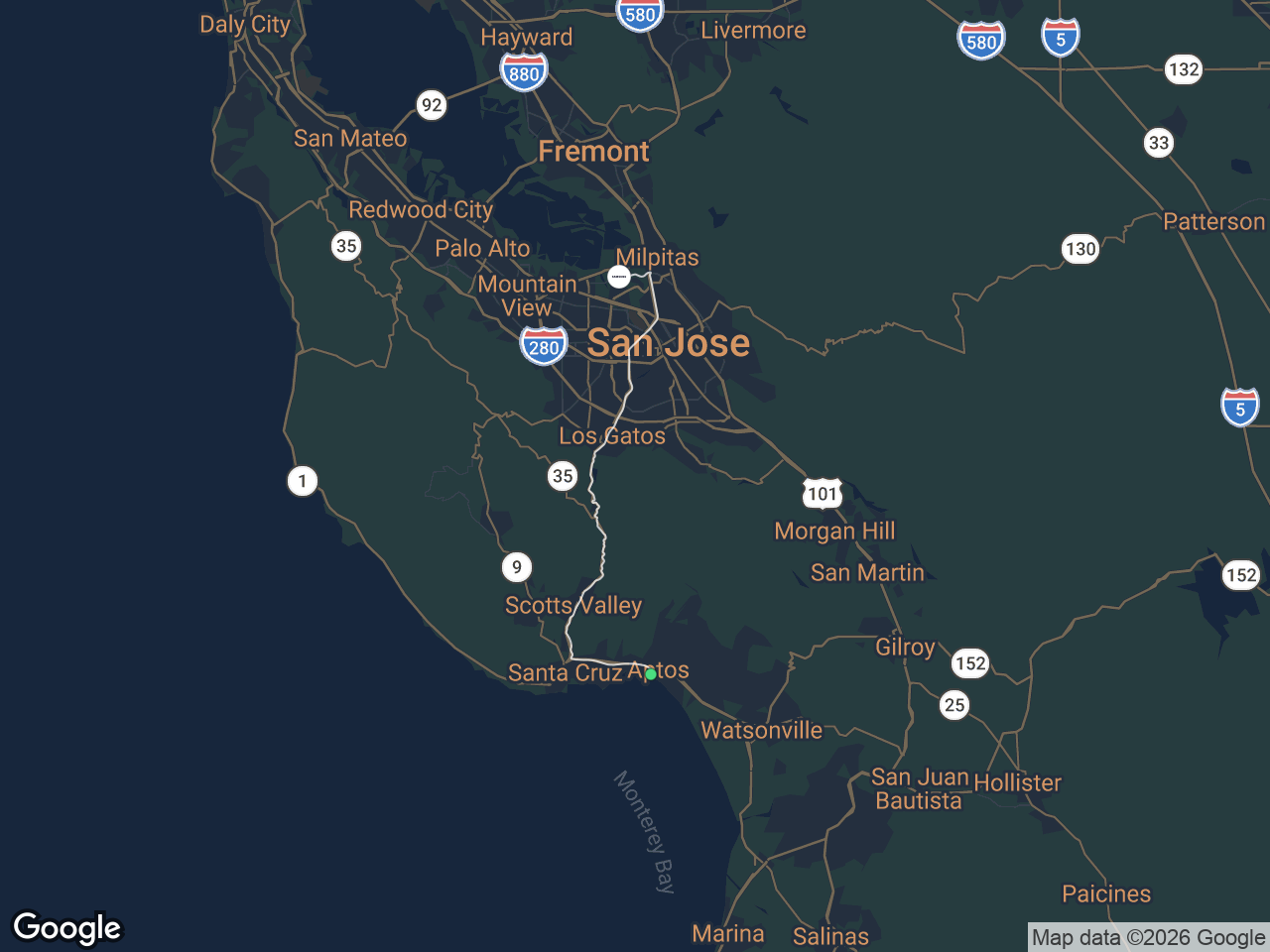 Area map showing Seacliff and Samsung